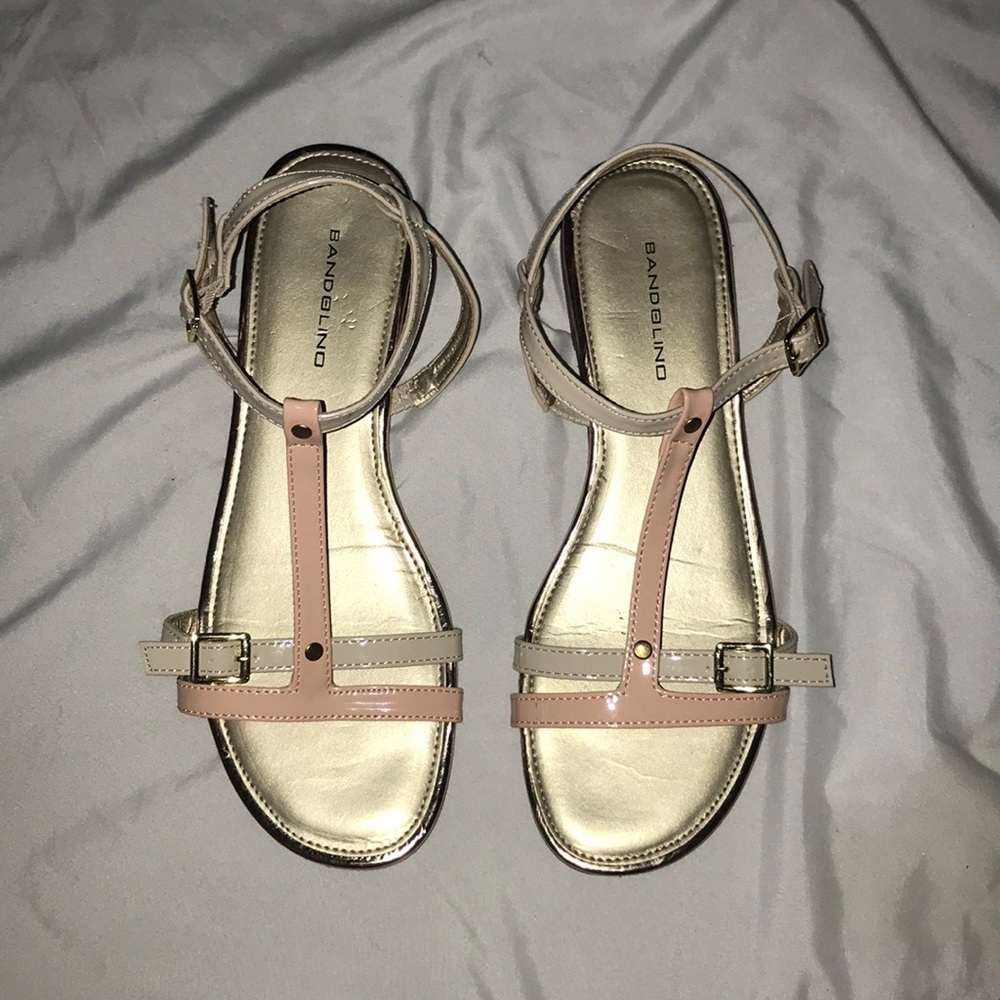Women’s Blush and Nude Strappy Sandals